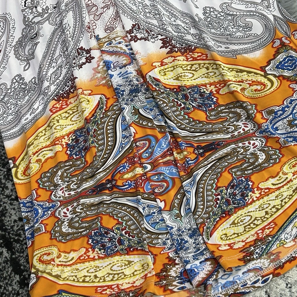 Vintage Y2K Paisley Print Babydoll Halter Dress, Boho, 2000's, Fairy, Women's M - Picture 2 of 5